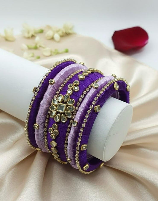 Emerald Forest Criss-Cross Bangles – Set of 5