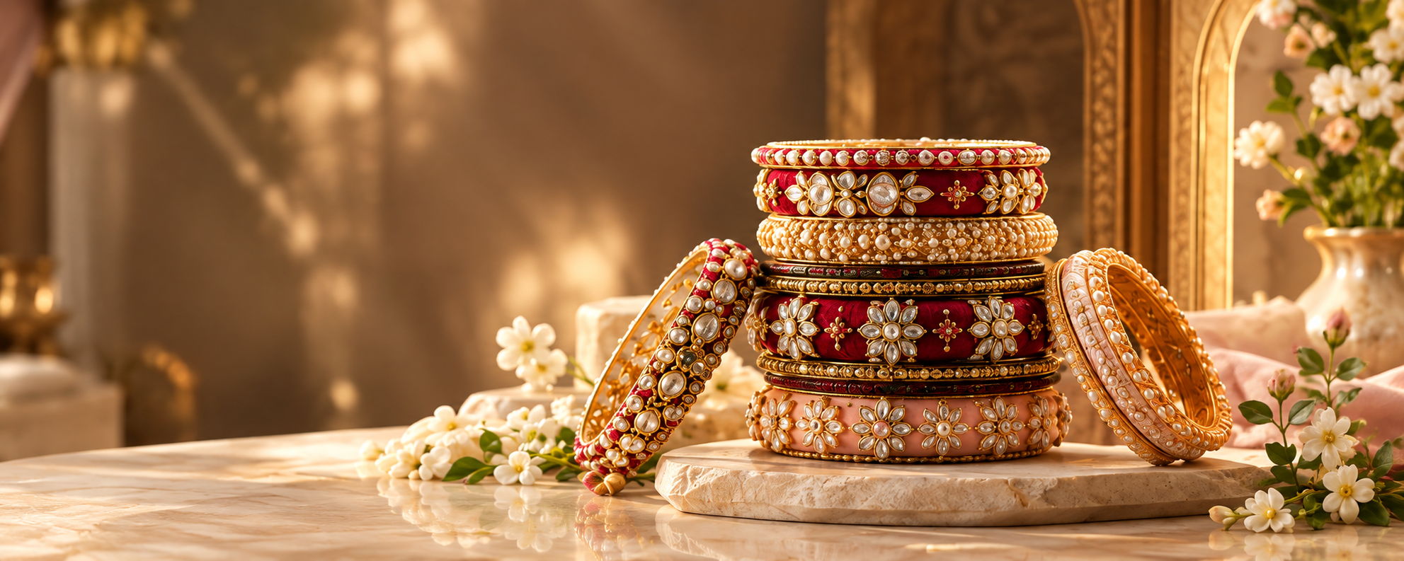 Bin Hashir bangles styled for a shoot