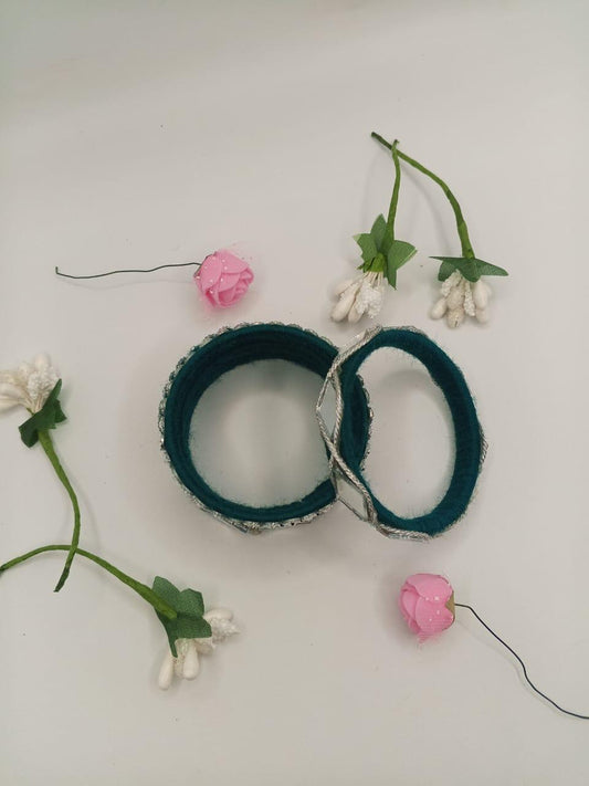 Emerald Gleam Mirror Bangles – Set of 5