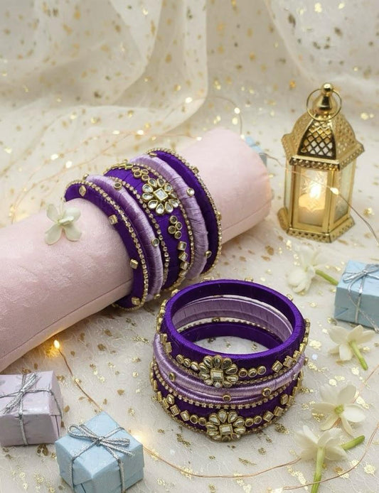 Emerald Forest Criss-Cross Bangles – Set of 5