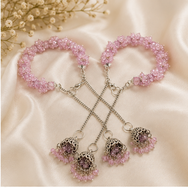 Blush Rose Gajra Bracelet