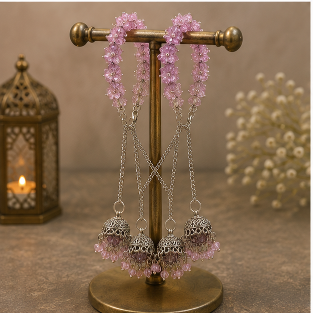 Blush Rose Gajra Bracelet